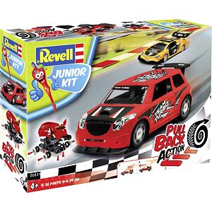 Junior Kit auto 00831 - Pull Back Rallye Car (červené) (1:20)