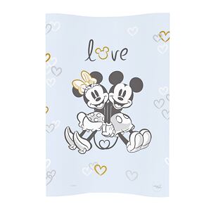 CEBA Podložka prebaľovacia mäkká COSY (50x70) Disney Minnie & Mickey Blue