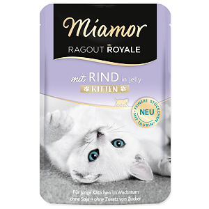 Vrecko MIAMOR Ragout Royale Kitten hovädzie v želé 100 g