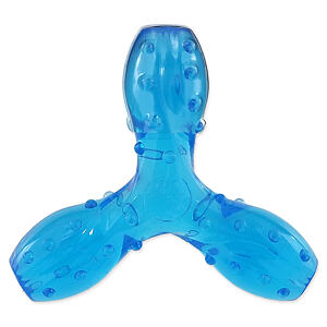 Hračka DOG FANTASY STRONG vrtuľa s vôňou slaniny modrá 12,5 cm 1 ks