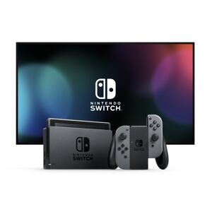 Nintendo Switch console with grey Joy-Con         