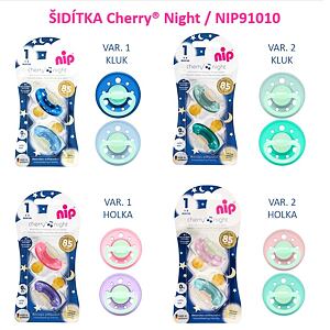 NIP CHERRY night šidítko K,0-6m,2ks,mix barev