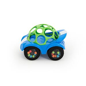 Oball Hračka autíčko Rattle & Roll Oball™ modro/zelené 3m+