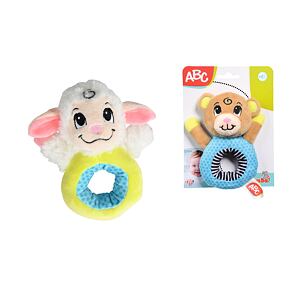 ABC Plyšové hrkálka zvieratko 15 cm, 2 druhy