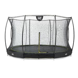 EXIT TOYS Silhouette pozemná trampolína ø366cm s ochrannou sieťou - čierna