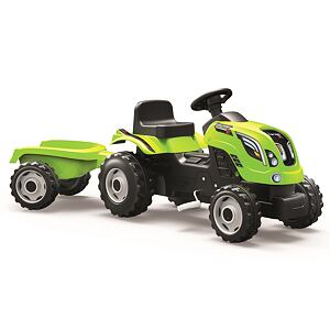 Smoby Šlapací traktor Farmer XL zelený s vozíkem