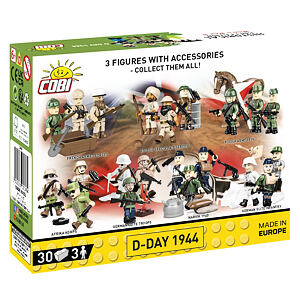 COBI 3 figurky s doplňky D-Day 1944, 30 k