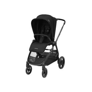 Street+ kočík 2v1 Essential Black + CabrioFix i-Size autosedačka