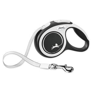 Vodítko FLEXI New Comfort páska čierne XS 3 m