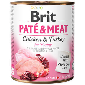 Konzerva BRIT Paté & Meat Puppy 800 g