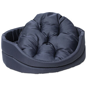 Pelíšek DOG FANTASY ovál s polštářem tmavě modrý 42 cm 1 ks