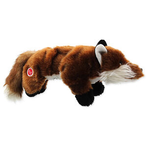 Hračka DOG FANTASY Skinneeez Plush pískacia líška 45 cm 1 ks