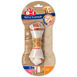 Kosti žuvacie 8in1 Triple Flavour M 1 ks