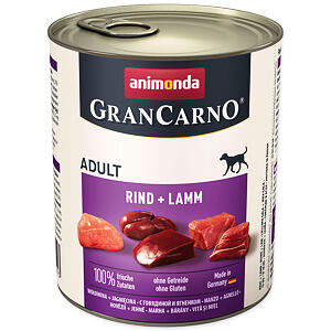 Konzerva ANIMONDA Gran Carno hovädzie + jahňa 800 g