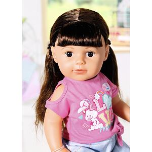 Zapf Creation Staršie sestrička BABY born Soft Touch brunetka, 43 cm