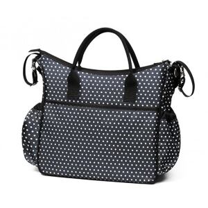 BabyOno přebalovací taška Basic SO CITY! - Černá/potisk