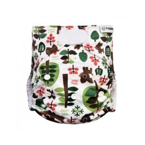 T-TOMI Nohavičková plienka AIO - prebaľovací set suchý zips, trees
