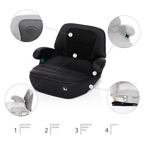 Autosedačka iBooster i-Size Night Black