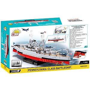 Cobi 4842 Bojová loď USS Arizona BB-39/USS Pennsylvania BB-38, 2v1, EXECUTIVE EDITION