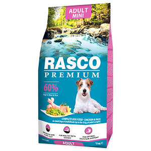 Granule RASCO Premium Adult Mini kura s ryžou 1 kg