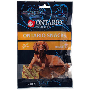Pochúťka ONTARIO sušené králičie plátky 70 g