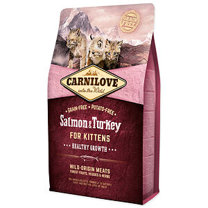 CARNILOVE Salmon and Turkey Kittens Healthy Growth 2 kg