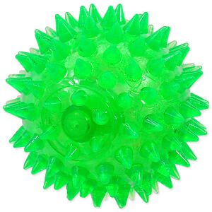 Hračka DOG FANTASY loptička pískacia zelená 6 cm 1 ks
