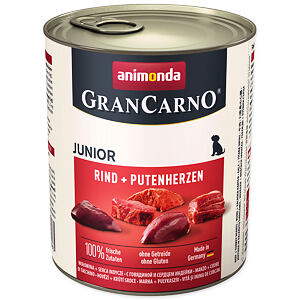 Konzerva ANIMONDA Gran Carno Junior hovädzie + morčacie srdce 800 g