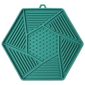 Podložka EP Lick&Snack lízací hexagon světle zelený 17x15cm