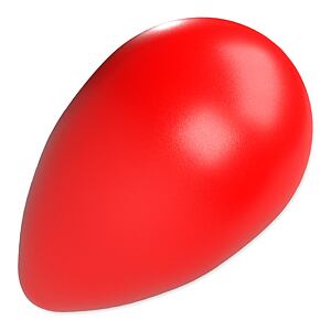 Hračka DOG FANTASY Eggy ball tvar vejce červená 16 x 26 cm