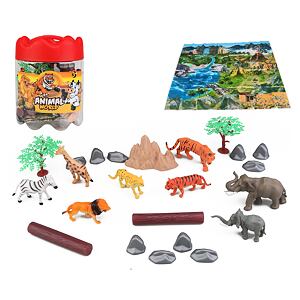 MAC TOYS Zvieratá safari set 21ks
