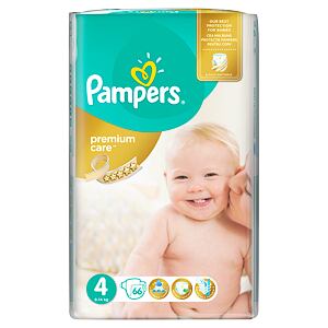 Pampers Premium Care Vel. 4, 66 ks