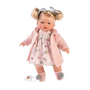Llorens 33112 AITANA - realistická panenka se zvuky a měkkým látkovým tělem - 33 cm