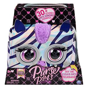 Spin Master PURSE PETS METALICKÁ INTERAKTÍVNA KÁBELKA ZEBRA