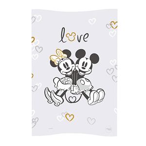 CEBA Podložka prebaľovacia mäkká COSY (50x70) Disney Minnie & Mickey Grey