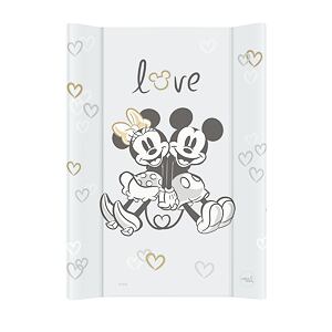 CEBA Podložka prebaľovacia s pevnou doskou COMFORT (50x70) Disney Minnie & Mickey Grey