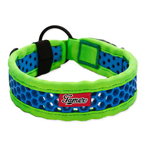 Obojok TAMER Softy - 3,8 x 35-41 cm - zelenomodrý 1 ks