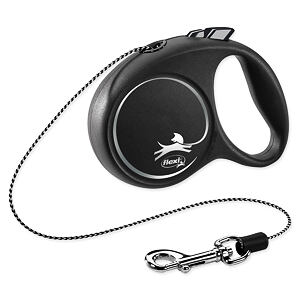 Vodítko FLEXI Black Design lanko čierne XS - 3 m 1 ks
