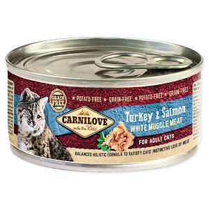 Konzerva CARNILOVE WMM Turkey & Salmon for Adult Cats 100 g