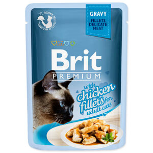 Kapsička BRIT Premium Cat Delicate Fillets in Gravy with Chicken 85 g