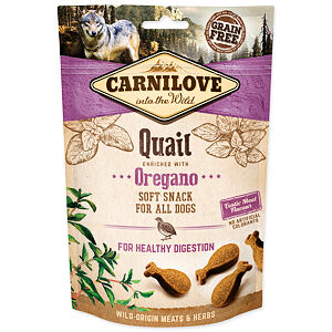 CARNILOVE Dog Semi Moist Snack Quail enriched with Oregano 200 g