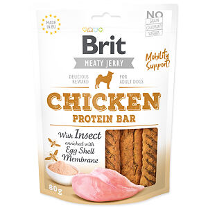 Snack BRIT Jerky Chicken with Insect Protein Bar 80 g