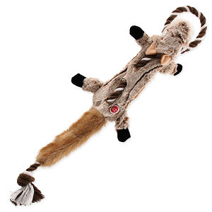 Hračka DOG FANTASY Skinneeez s povrazom čipmank 57,5 cm 1 ks