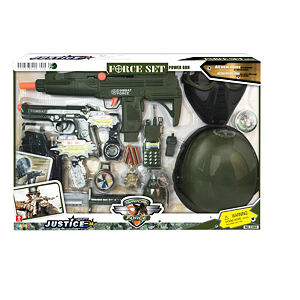 M30956 Vojenská sada s helmou - poškozený obal