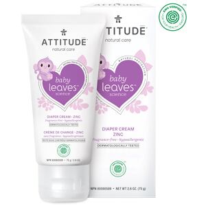 ATTITUDE Zinkový krém na spareniny Baby leaves bez vone 