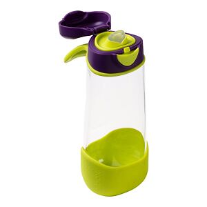 b.box Šport fľaša na pitie 600 ml - fialová/zelená