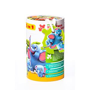 Puzzlika  Zvířata s mláďaty 5 v 1 - puzzle 5 obrázků 33 dílků
