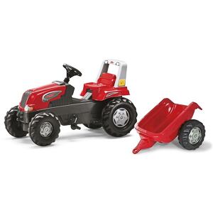 Rolly Toys Šliapací traktor Junior s vlečkou červený akčný