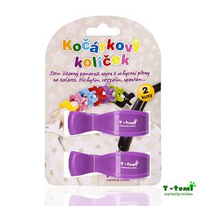 T-TOMI Kočíkový kolíček, lilac / fialová