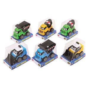 Dickie Auto pracovné Happy Builder 13 cm, 6 druhov